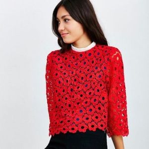 Sister Jane Pop Art Lace Blouse